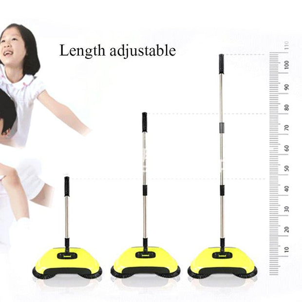 Stainless Steel Sweeping Machine Push Type Magic Broom Dustpan Handle Household Vacuum Cleaner