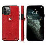 iPhone 12promax Card Phone Leather Case Apple 13 Silicone Soft 7/8P Oblique  Phone Cover