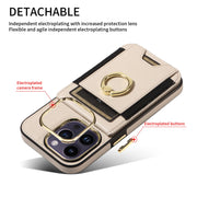 Suitable for iPhone 15Pro back cover phone case Apple 14 wallet iPhone 13 new ring protection leather case