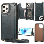 iPhone 14 phone leather case Crazy Horse Apple 13 phone case Creative max skin insert card protective case