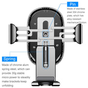 Baseus 10W QI Wireless Charger Car Holder For iPhone X Plus Samsung S8 S9 Fast Car Mount Wireless