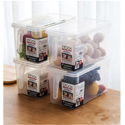 Refrigerator Storage Box Freezer Box Japanese Plastic Sealed Box Drawer Type Transparent Food Crisper Storage Box