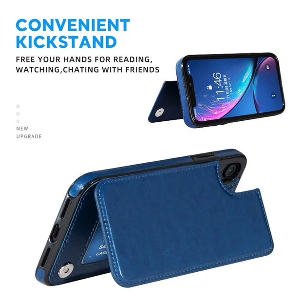 Folio - Retro Card Holder Phone Case