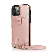 iPhone 12promax Card Phone Leather Case Apple 13 Silicone Soft 7/8P Oblique  Phone Cover