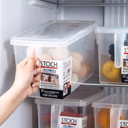 Refrigerator Storage Box Freezer Box Japanese Plastic Sealed Box Drawer Type Transparent Food Crisper Storage Box