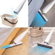 Yocada Flat Mop with Foldable Bucket