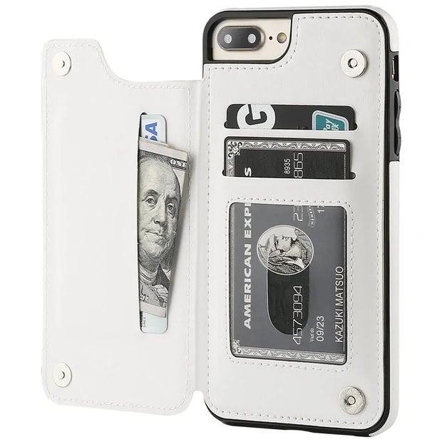 Folio - Retro Card Holder Phone Case