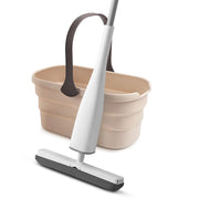 Yocada Flat Mop with Foldable Bucket