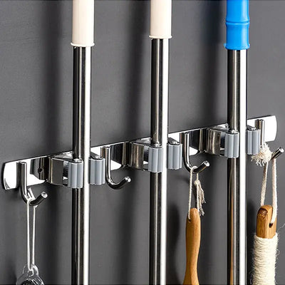 Stainless Steel Mop Organizer