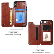 Folio - Retro Card Holder Phone Case